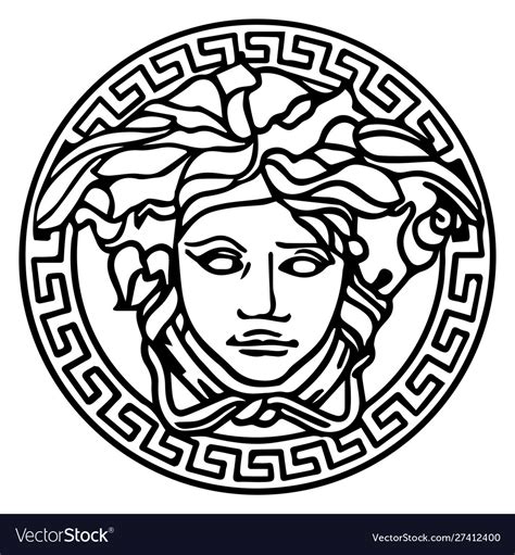 versace face logo.